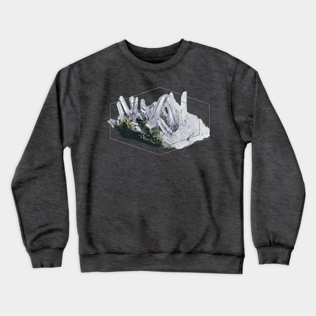 Quartz Geometric Crystal Crewneck Sweatshirt by Xilie